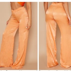PrettyLittleThing High Waisted Satin Pants